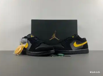  1 Air Gold' 553558-071 'Black University Jordan Low 0602